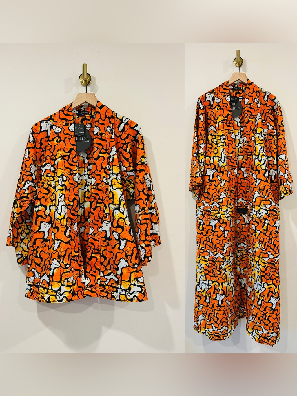 Ofuure Vibrant Ankara Print 100% Cotton Convertible Maxi Kimono Size S-L — image 3 of 8